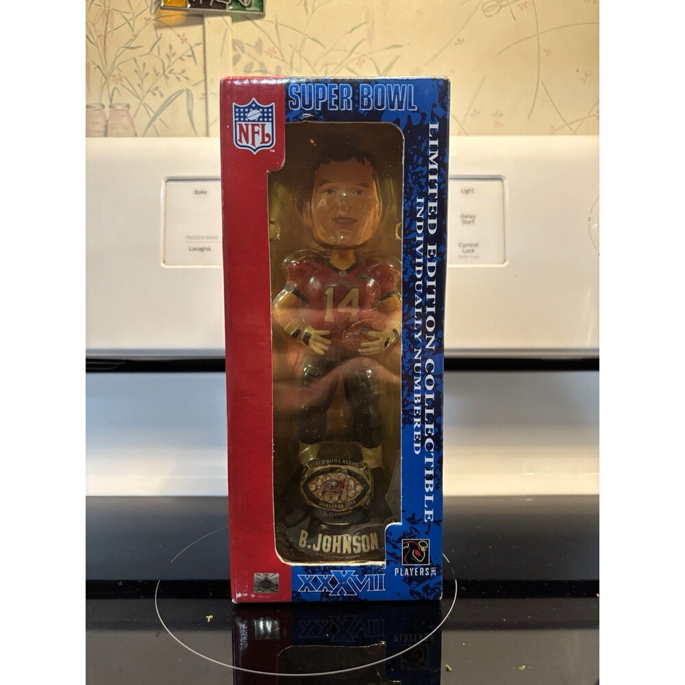 BRAD JOHNSON Tampa Bay Buccaneers SUPER BOWL 37 Champions Ring Base Bobblehead